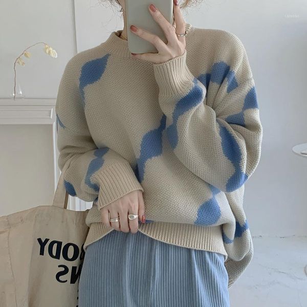 winter women long sleeve stripe lady casual sweater comfortable contrast keep warm lazy wind elasticity women's sweaters, White;black
winter women long sleeve stripe lady casual sweater comfortable contrast keep warm lazy wind elasticity women's sweaters, White;black