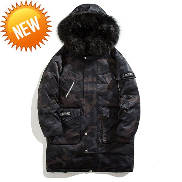 white duck down jacket men's winter long parkas outwear coat fashion fur collar camouflage thicken warm m-3xl, Black
white duck down jacket men's winter long parkas outwear coat fashion fur collar camouflage thicken warm m-3xl, Black