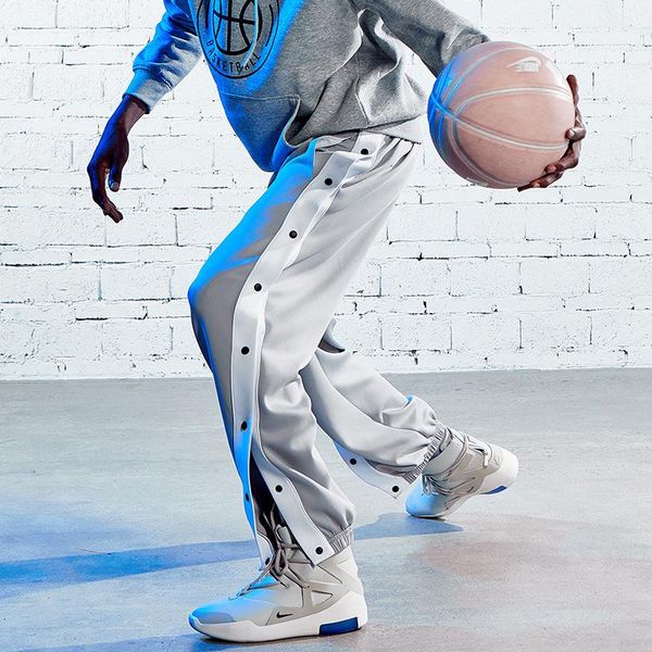men's pants basketball sports gray beam legs jogger full open buckle fashion button loose sweatpants trousers, Black
men's pants basketball sports gray beam legs jogger full open buckle fashion button loose sweatpants trousers, Black
