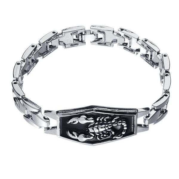link, chain style scorpio men's bracelets punk personality watch with bracelet mans fashion jewelry, Black
link, chain style scorpio men's bracelets punk personality watch with bracelet mans fashion jewelry, Black