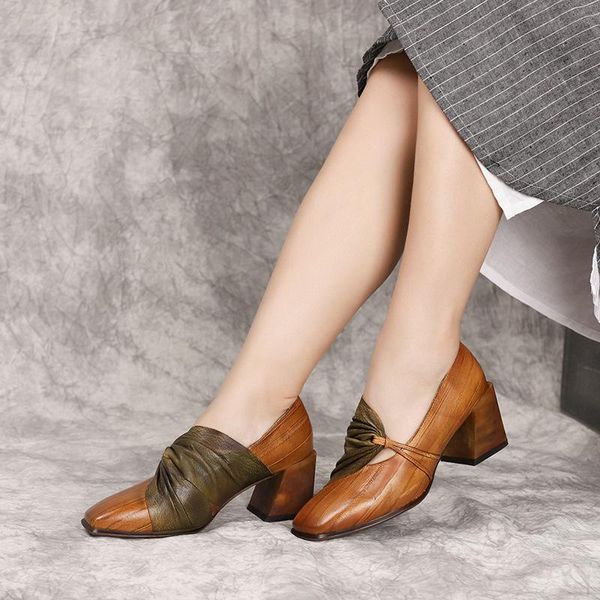 dress shoes women leather pumps high heels camel spring for handmade genuine slip on lazy retro2021, Black
dress shoes women leather pumps high heels camel spring for handmade genuine slip on lazy retro2021, Black