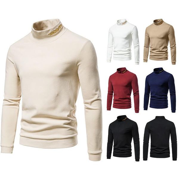 men's t-shirts autumn men harajuku tshirt casual solid color mens long sleeve t shirts velvet turtleneck shirt camiseta hombre clothing, White;black
men's t-shirts autumn men harajuku tshirt casual solid color mens long sleeve t shirts velvet turtleneck shirt camiseta hombre clothing, White;black