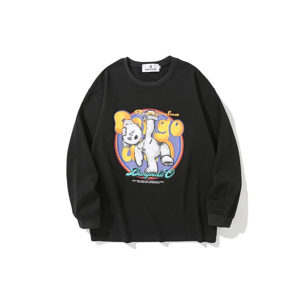 sweatshirts cartoon bear print loose hoodless sweater mens bf languid fashion brand pullover round neck long sleeve bottom coat hoodie, Black
sweatshirts cartoon bear print loose hoodless sweater mens bf languid fashion brand pullover round neck long sleeve bottom coat hoodie, Black