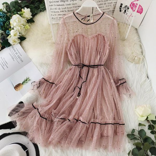 casual dresses women dress spring summer star sequins lace mesh high waist slim up voile female flare sleeve vestidos rh1850, Black;gray
casual dresses women dress spring summer star sequins lace mesh high waist slim up voile female flare sleeve vestidos rh1850, Black;gray