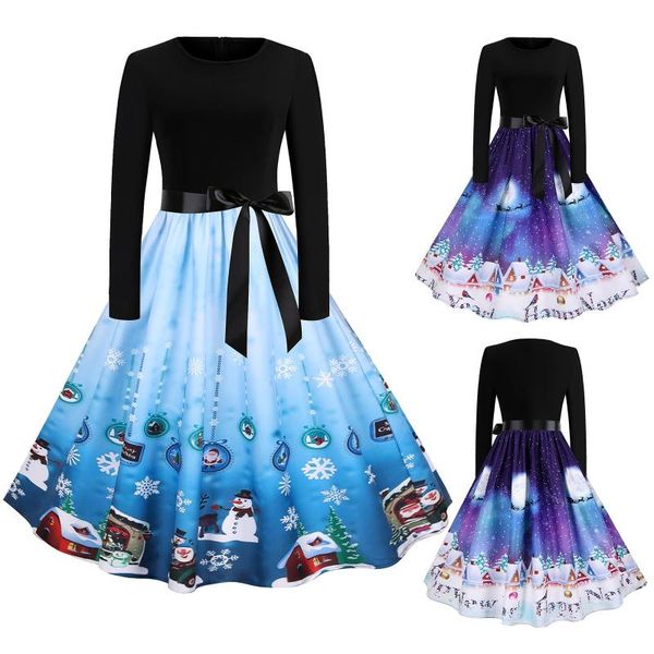 casual dresses 2021 winter women xmas snowflake print long sleeve patchwork a-line dress elegant gothic christmas costume vestidos, Black;gray
casual dresses 2021 winter women xmas snowflake print long sleeve patchwork a-line dress elegant gothic christmas costume vestidos, Black;gray