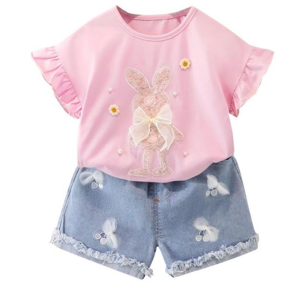 clothing sets girls summer clothes shirts denim shorts 2 pieces cotton cartoon fashion suit for children kids baby toddler wear 0-4y, White
clothing sets girls summer clothes shirts denim shorts 2 pieces cotton cartoon fashion suit for children kids baby toddler wear 0-4y, White