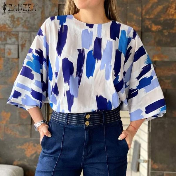 women's blouses & shirts oversized zanzea vintage women blouse 2021 spring stylish printed casual office lady long sleeve loose o-neck, White
women's blouses & shirts oversized zanzea vintage women blouse 2021 spring stylish printed casual office lady long sleeve loose o-neck, White