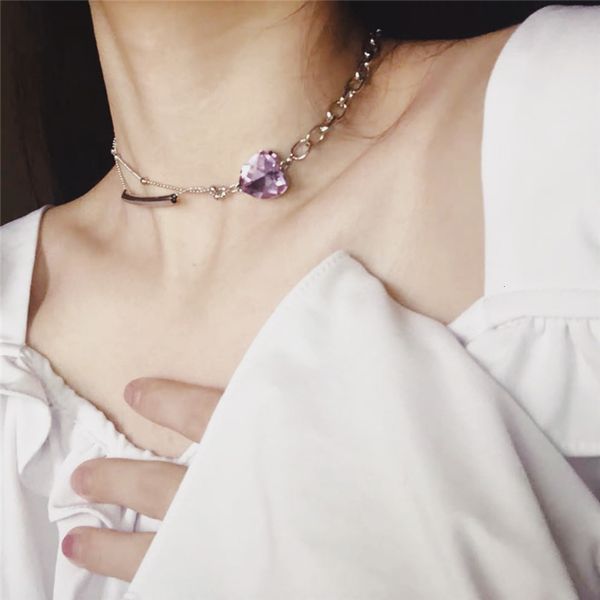 hbp fashion ins wind net red necklace french pearl copper tube purple love clavicle chain, Silver
hbp fashion ins wind net red necklace french pearl copper tube purple love clavicle chain, Silver