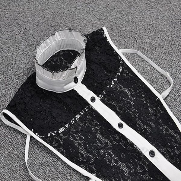 women's blouses & shirts fashion stand collar wild lace embroidery women accessories fake flower sweater alley cotton, White
women's blouses & shirts fashion stand collar wild lace embroidery women accessories fake flower sweater alley cotton, White