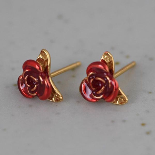 stud fnj red rose flower earrings 925 silver original pure s925 sterling earring for women jewelry gold color, Golden;silver
stud fnj red rose flower earrings 925 silver original pure s925 sterling earring for women jewelry gold color, Golden;silver