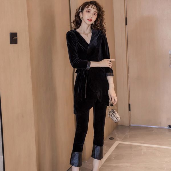 winter thick warm comfortable casual 2 pieces temperamental jacket and slim pants black vintage elegant women sets qisa, White
winter thick warm comfortable casual 2 pieces temperamental jacket and slim pants black vintage elegant women sets qisa, White