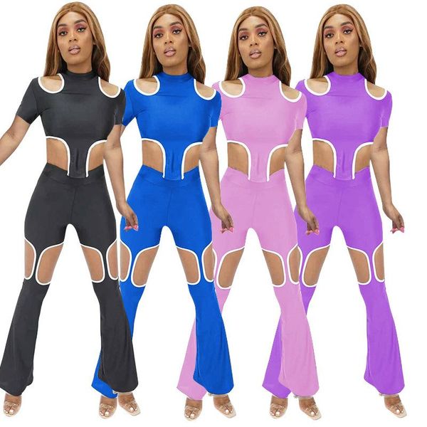 women's tracksuits 2021 quick sell europe and the united states three-dimensional cutting hole two-piece set, Gray
women's tracksuits 2021 quick sell europe and the united states three-dimensional cutting hole two-piece set, Gray