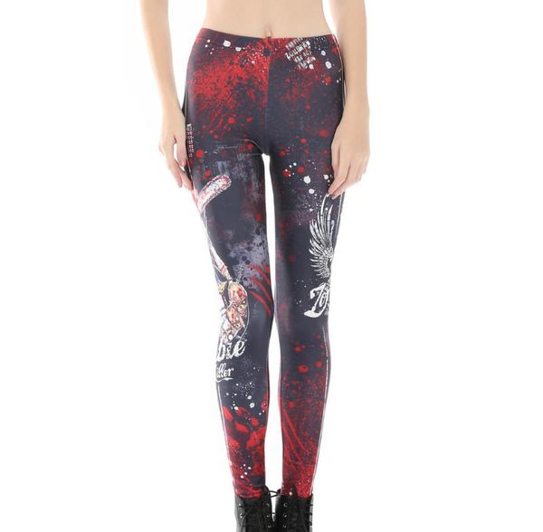 women's leggings 2021 women zombie killer print slim fit thin elastic polyester cos party pants casual trousers drop, Black
women's leggings 2021 women zombie killer print slim fit thin elastic polyester cos party pants casual trousers drop, Black