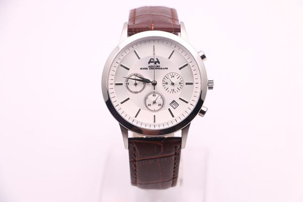 brand new aehibo quartz battery men watch watches 43mm white dial chronograph hardlex mens wristwatches brown leather band with pin bucklet, Slivery;brown
brand new aehibo quartz battery men watch watches 43mm white dial chronograph hardlex mens wristwatches brown leather band with pin bucklet, Slivery;brown