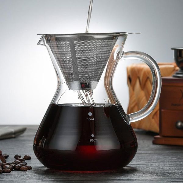 coffee pots 1pc 500ml turkish heat resistant glass pot brewer counted stainless steel filter
coffee pots 1pc 500ml turkish heat resistant glass pot brewer counted stainless steel filter