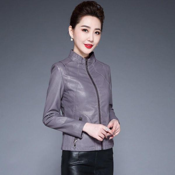 women's leather & faux 2021 winter autumn women casual long sleeve soft pu jacket outerwear female slim coat ladies a143, Black
women's leather & faux 2021 winter autumn women casual long sleeve soft pu jacket outerwear female slim coat ladies a143, Black