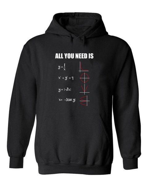 men's hoodies & sweatshirts funny all you need is love math sarcastic mathematicians humors lover hoodie, Black
men's hoodies & sweatshirts funny all you need is love math sarcastic mathematicians humors lover hoodie, Black