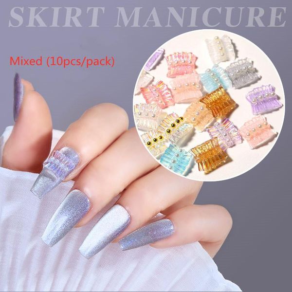 nail art decorations 10 pcs/set aurora color skirt 2021 fashion pearl nails accessories for diy manicure design, Silver;gold
nail art decorations 10 pcs/set aurora color skirt 2021 fashion pearl nails accessories for diy manicure design, Silver;gold