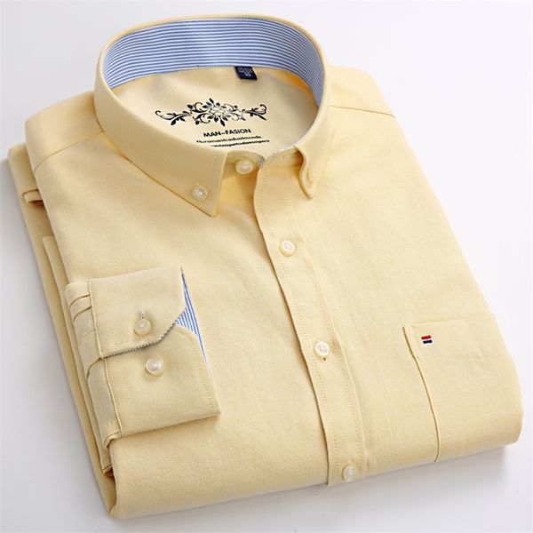 men's regular-fit long-sleeve sturdy knit ox shirt plaid striped embroidered pocket button-down casual versatile shirts 220303, White;black
men's regular-fit long-sleeve sturdy knit ox shirt plaid striped embroidered pocket button-down casual versatile shirts 220303, White;black
