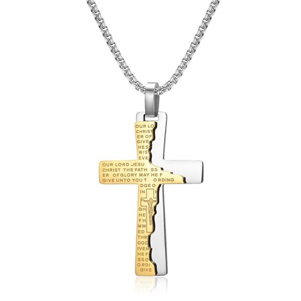 pendant necklaces religion style bible cross pendants for women wholesale jewelry gift fashion gold color stainless steel chain 2021, Silver
pendant necklaces religion style bible cross pendants for women wholesale jewelry gift fashion gold color stainless steel chain 2021, Silver