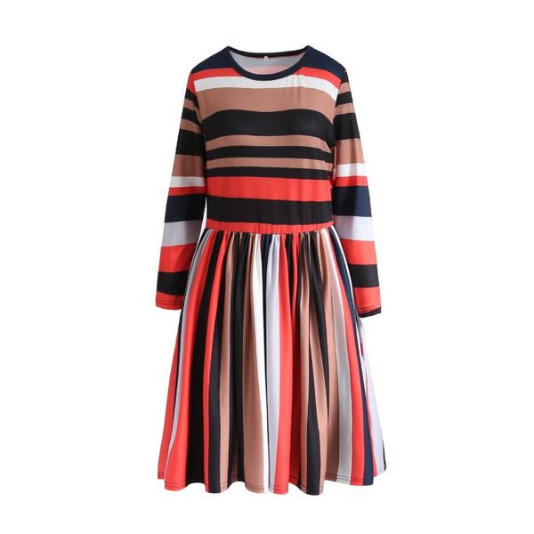 casual dresses a-line women stripe print knee long sleeve dress crew neck spring autumn pleated female high waist, Black;gray
casual dresses a-line women stripe print knee long sleeve dress crew neck spring autumn pleated female high waist, Black;gray