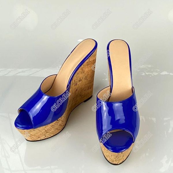sandals olomm customize color women platform slingback wedges heels open toe shiny black blue dress shoes us size 5-20
sandals olomm customize color women platform slingback wedges heels open toe shiny black blue dress shoes us size 5-20