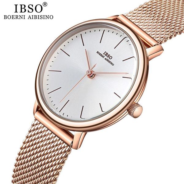 wristwatches ibso brand ladies watches stainless steel mesh belt luxury women quartz wrist watch 2021 gift for female girls, Slivery;brown
wristwatches ibso brand ladies watches stainless steel mesh belt luxury women quartz wrist watch 2021 gift for female girls, Slivery;brown