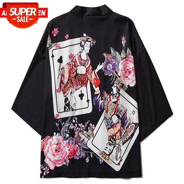 aelfric eden 2020 hip hop japanese kimono jackets men front open coats summer harajuku poker geisha print loose shirt streetwear #vl3u, Black;brown
aelfric eden 2020 hip hop japanese kimono jackets men front open coats summer harajuku poker geisha print loose shirt streetwear #vl3u, Black;brown