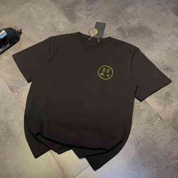 2022 factory wholesale new bieber same gold thread letter smiling face embroidery round neck couple short sleeve casual t-shirt style in spr, White
2022 factory wholesale new bieber same gold thread letter smiling face embroidery round neck couple short sleeve casual t-shirt style in spr, White