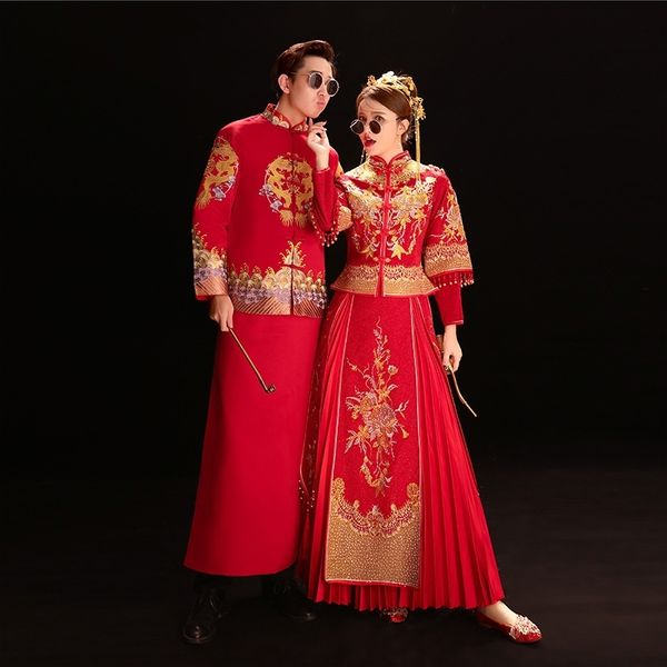 tiktok, paeonia, new style pleated skirt, ancient wedding dress, bride's gown, dragon and phoenix gown., White;black
tiktok, paeonia, new style pleated skirt, ancient wedding dress, bride's gown, dragon and phoenix gown., White;black