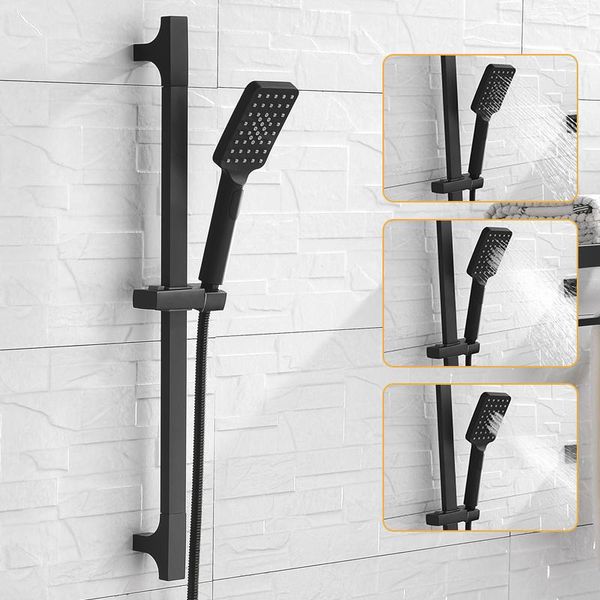 bathroom shower sets multi function square hand held spray head cleaning set with slide bar and hose bla
bathroom shower sets multi function square hand held spray head cleaning set with slide bar and hose bla
