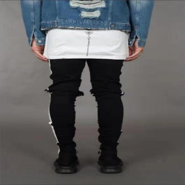skateboard mens jean black white pantalones holes pencil jean stripes designer new street hiphop pants xunnu
skateboard mens jean black white pantalones holes pencil jean stripes designer new street hiphop pants xunnu
