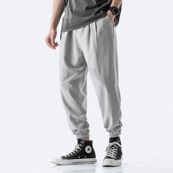 2021 harajuku summer men pants casual mens business trousers thin loose elastic waist japan style pencil pants trousers men, Gray
2021 harajuku summer men pants casual mens business trousers thin loose elastic waist japan style pencil pants trousers men, Gray