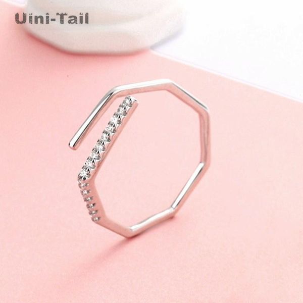 cluster rings uini tail design selling 925 sterling silver micro-inlaid geometric opening ring simple and fashionable fresh temperament, Golden;silver
cluster rings uini tail design selling 925 sterling silver micro-inlaid geometric opening ring simple and fashionable fresh temperament, Golden;silver