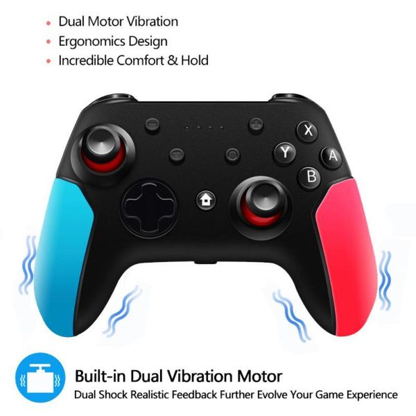 bluetooth gamepad for switch pro wireless controller ns-switch pro game joystick with 6-axis handle for switch console
bluetooth gamepad for switch pro wireless controller ns-switch pro game joystick with 6-axis handle for switch console