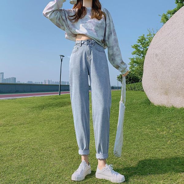 women's jeans harlan straight loose summer 2021 thin section year spring high-waisted daddy carrot pants, Blue
women's jeans harlan straight loose summer 2021 thin section year spring high-waisted daddy carrot pants, Blue