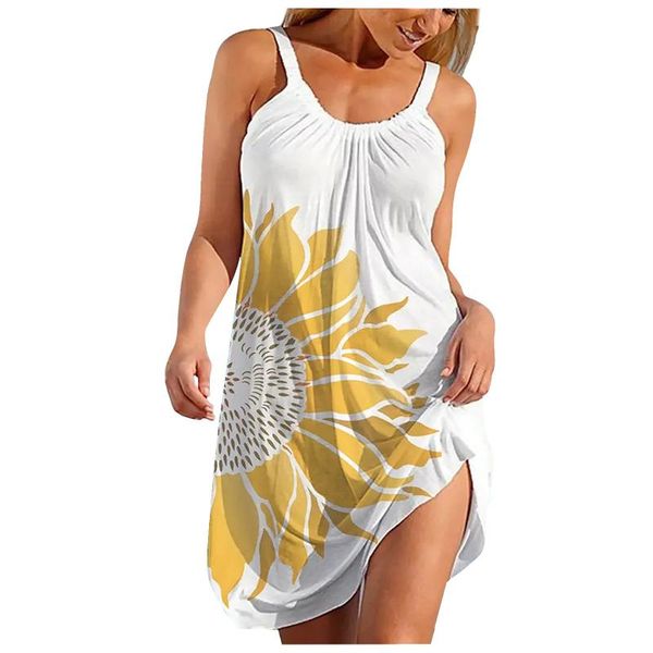 casual dresses women's vintage dress sleeveless o-neck print hem loose knee-length sling summer beach femme robe vestidos, Black;gray
casual dresses women's vintage dress sleeveless o-neck print hem loose knee-length sling summer beach femme robe vestidos, Black;gray