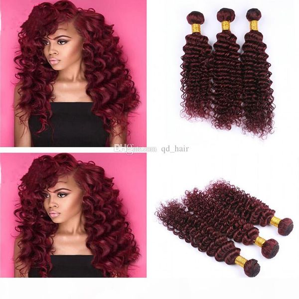 brazilian virgin deep curly hair bundles 3pcs lot unprocessed wine red 99j deep wave hair weaves remy hair extension, Black
brazilian virgin deep curly hair bundles 3pcs lot unprocessed wine red 99j deep wave hair weaves remy hair extension, Black
