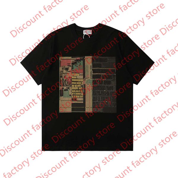 21ss t shirt eu size 100% cotton 1 tee hip hop t shirt men women, White;black