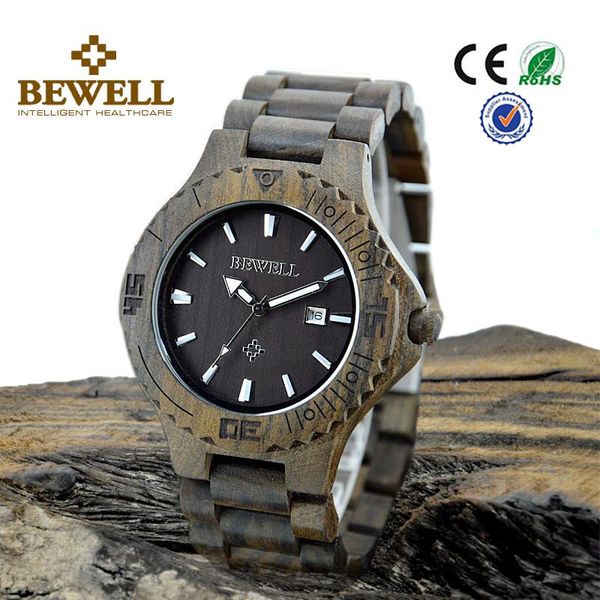 wristwatches bewell wood watch ebony zebra wooden watches for men white roman number quartz with tool adjusting size, Slivery;brown
wristwatches bewell wood watch ebony zebra wooden watches for men white roman number quartz with tool adjusting size, Slivery;brown
