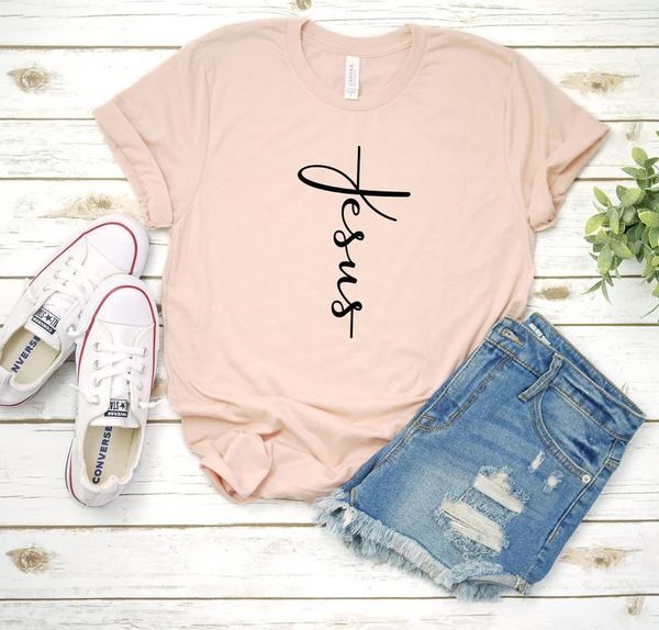 jesus handwritten cursive christian faith graphics shirt streetwear fashsion cotton female clothing o neck short sleeve tees women's t-, White
jesus handwritten cursive christian faith graphics shirt streetwear fashsion cotton female clothing o neck short sleeve tees women's t-, White