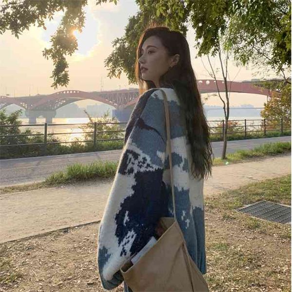 new winter sweater women pullover girls vintage stripe autumn elegant female knitted outerwear warm sweater oversize, White;black
new winter sweater women pullover girls vintage stripe autumn elegant female knitted outerwear warm sweater oversize, White;black