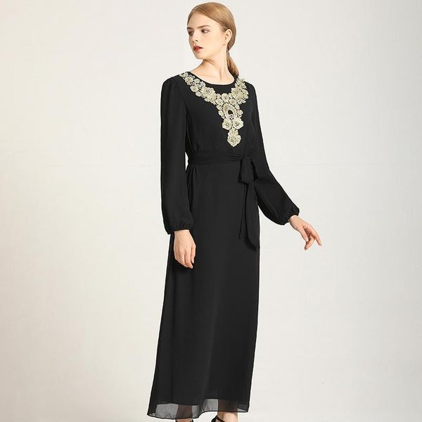 ethnic clothing islamic large size women's dress muslim abaya lengthened style long sleeves slimming belt design bowknot casual, Red
ethnic clothing islamic large size women's dress muslim abaya lengthened style long sleeves slimming belt design bowknot casual, Red