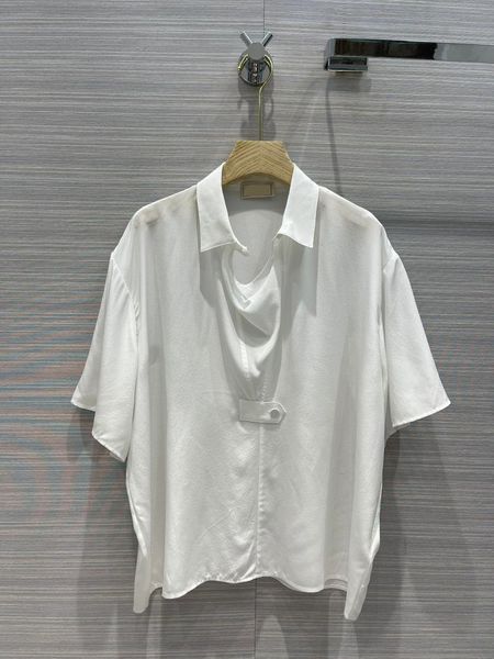 women's blouses & shirts luxury 100% silk blouse for women summer 2021 lapel drop shoulder loose white high-end brand short sleeve lady
women's blouses & shirts luxury 100% silk blouse for women summer 2021 lapel drop shoulder loose white high-end brand short sleeve lady