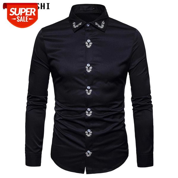 2018 autumn new embroidery male social shirt fashion casual men's shirts cotton male shirt breathable men clothes #st8a, White;black
2018 autumn new embroidery male social shirt fashion casual men's shirts cotton male shirt breathable men clothes #st8a, White;black