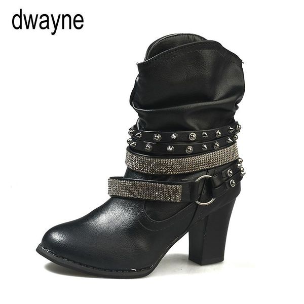 boots vintage belt buckles women autumn winter patchwork square heels round toe ankle ladies 758, Black
boots vintage belt buckles women autumn winter patchwork square heels round toe ankle ladies 758, Black