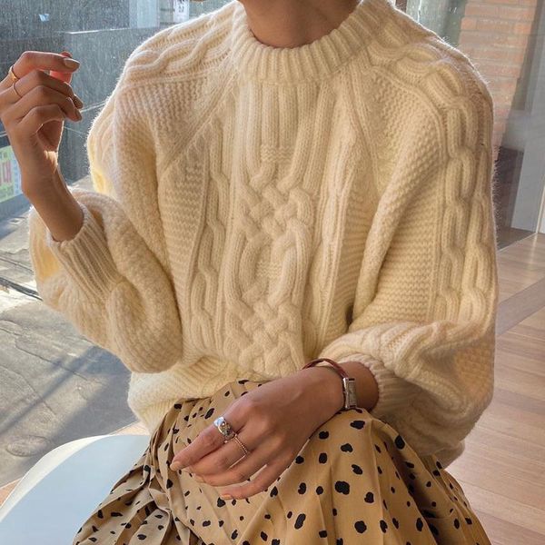 women's sweaters lamtrip geometric diamond pattern twist o-neck pullover sweater 2021 winter, White;black
women's sweaters lamtrip geometric diamond pattern twist o-neck pullover sweater 2021 winter, White;black