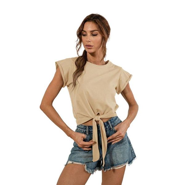 women's t-shirt 2021 solid short-sleeved women y2k aesthetic lace-up navel fashion clothing sexy, White
women's t-shirt 2021 solid short-sleeved women y2k aesthetic lace-up navel fashion clothing sexy, White