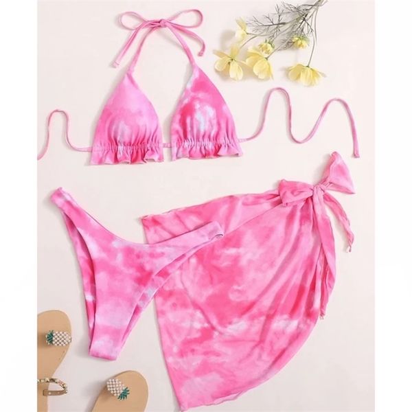 triangle tie dye set 3 piece womens swimsuit with skirt high cut bikini 2021 halter swimwear ruffle bathing suit, White;black
triangle tie dye set 3 piece womens swimsuit with skirt high cut bikini 2021 halter swimwear ruffle bathing suit, White;black