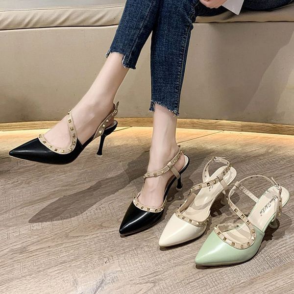 New Woman Sandals Rivet Pumps Pointed Toe High Heels Dress Shoes Black Sexy Heeled Party Shoes Singbacks Sandalias mujer 8187NDress Shoes, Green
New Woman Sandals Rivet Pumps Pointed Toe High Heels Dress Shoes Black Sexy Heeled Party Shoes Singbacks Sandalias mujer 8187NDress Shoes, Green